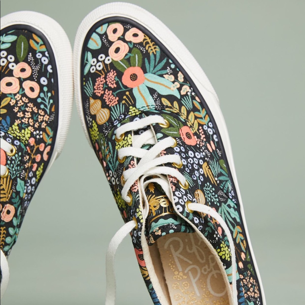 Rifle Paper Co x Keds Lourdes Sneakers - hardly worn with original laces